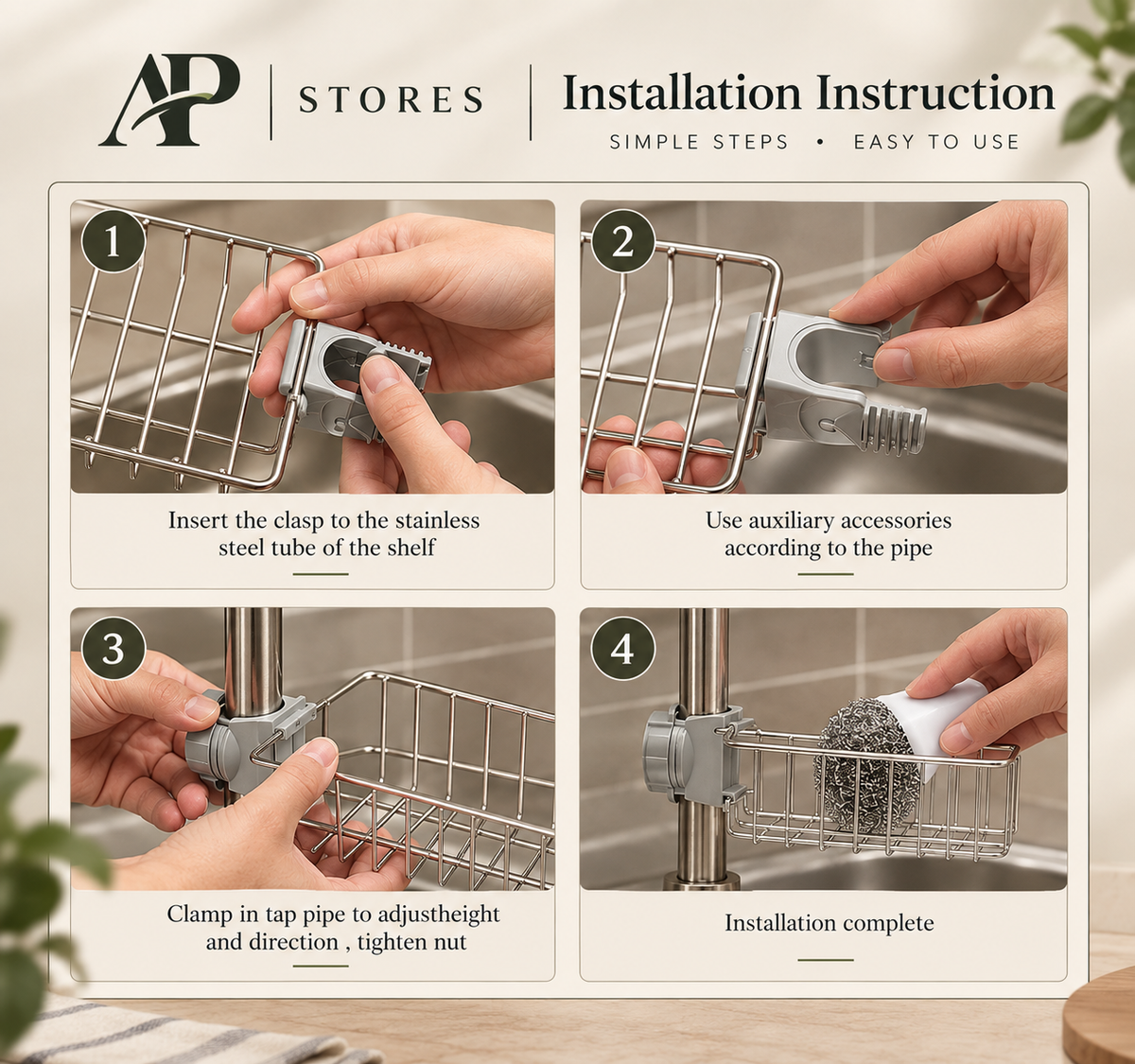 Stainless Sponge holder-Faucet Rack